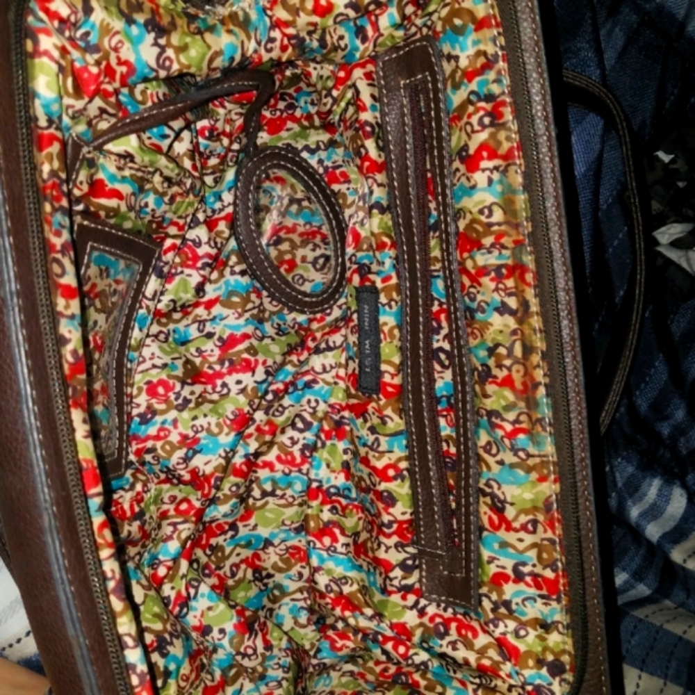 Brown leather purse